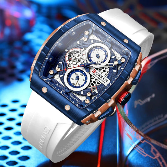 CURREN Men's Sports Square Quartz Wristwatch