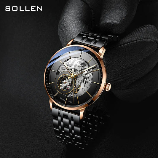 SOLLEN Luxury Stainless Steel Automatic Men's Watch